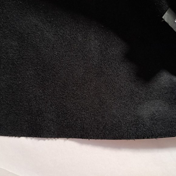 ZARA FAUX LEATHER PAPERBAG waist skirt Sz MEDIUM CASUAL CHIC LAGENLOOK ACADEMIA - Picture 5 of 9